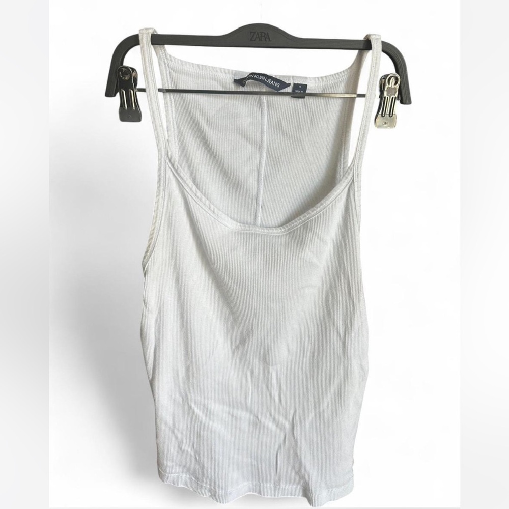 Calvin Klein white Tank Top. 90s style